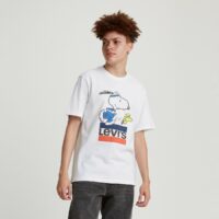 T-shirt Torch Snoopy Levis® X PEANUTS Blanc Levi's